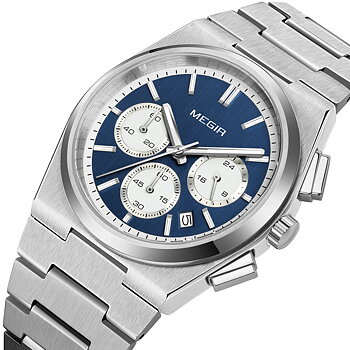Megir Heritage Chrono Sapphire Blue
