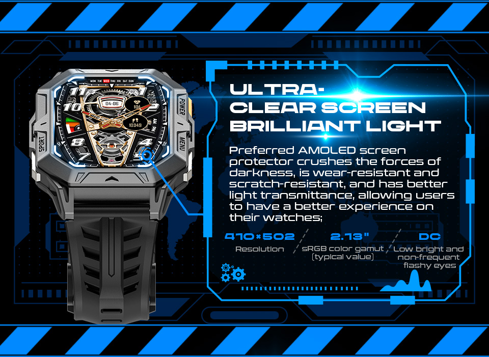 Philippe Palmer Smart Watch LP87 AMOLED Silver - 14