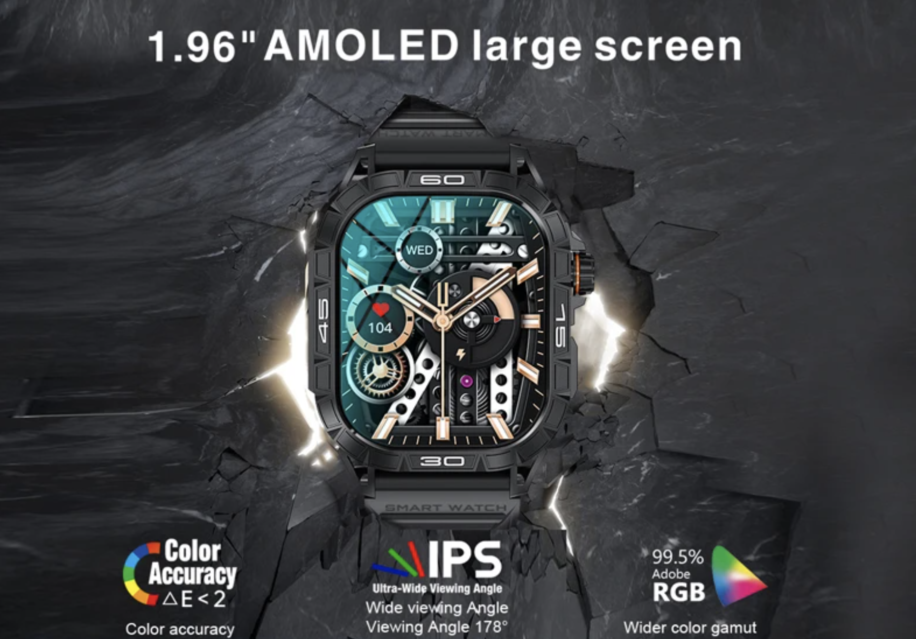 Philippe Palmer Smart Watch LP63 AMOLED Black - 13