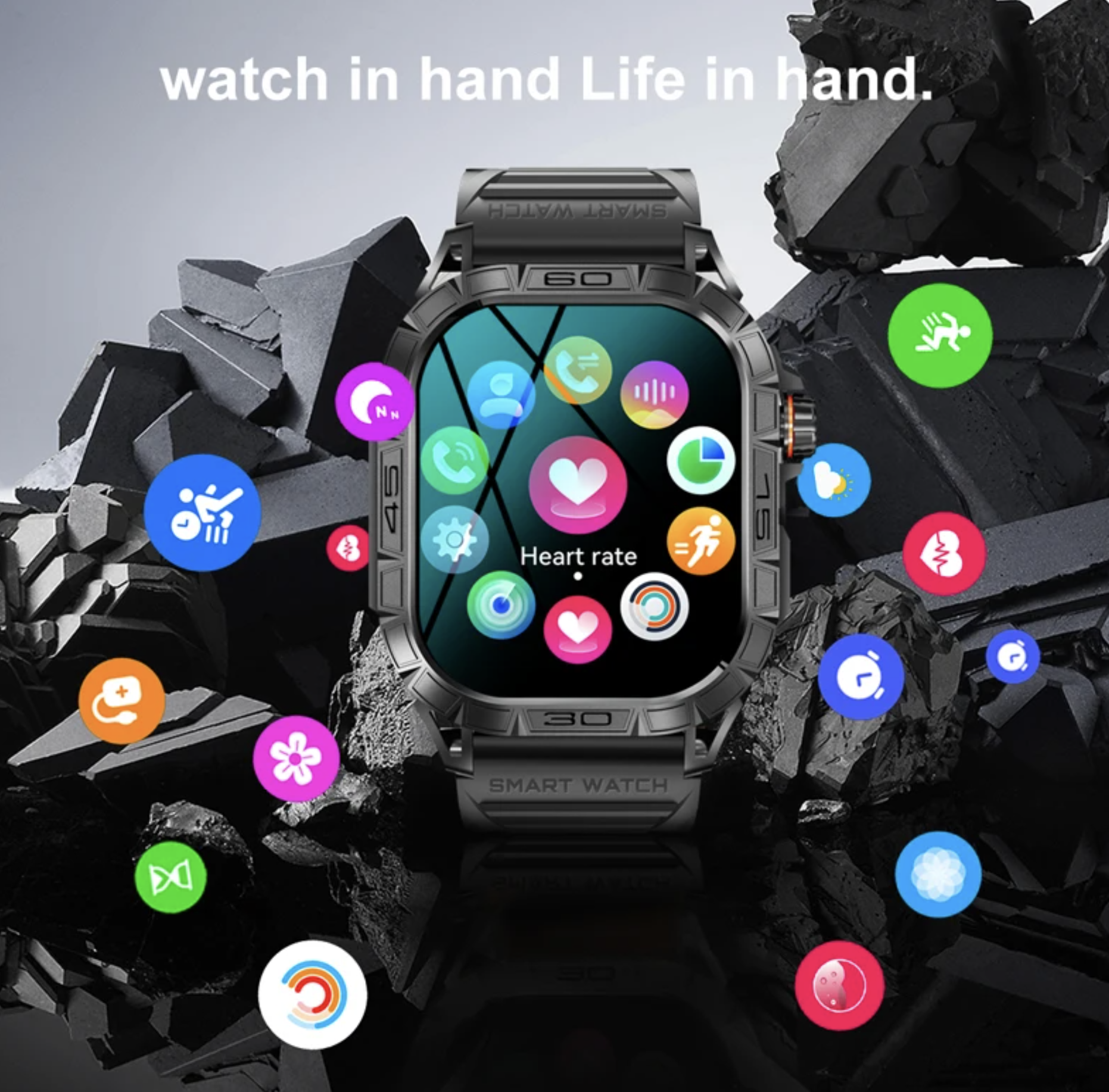 Philippe Palmer Smart Watch LP63 AMOLED Black - 26