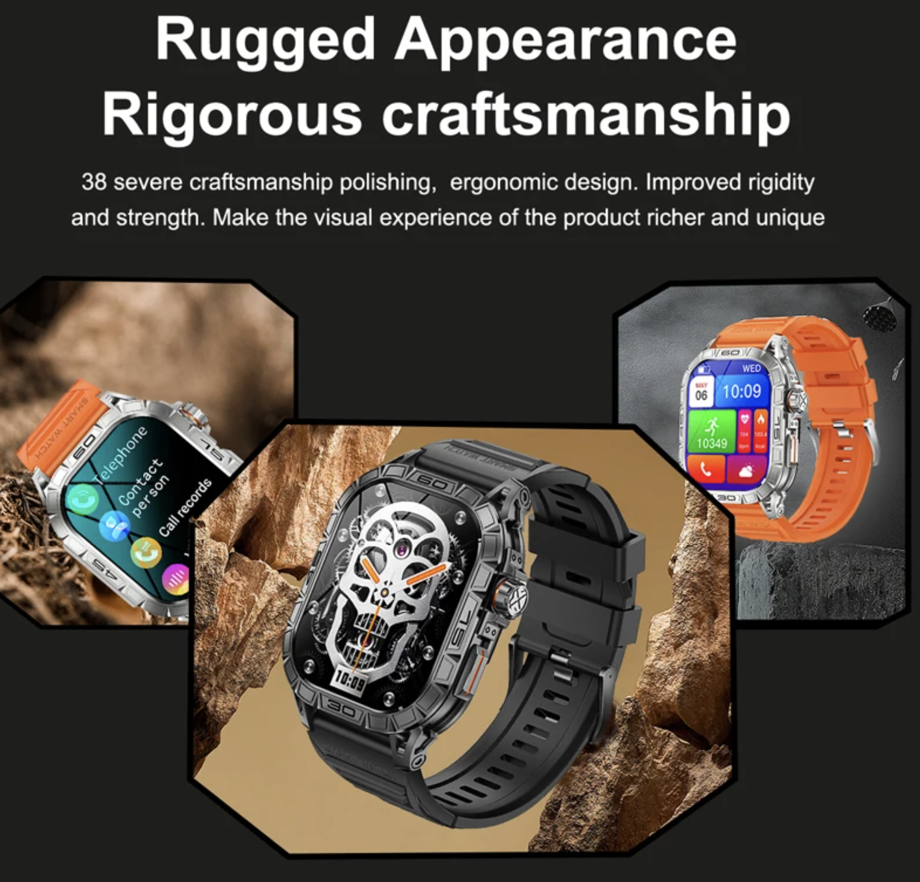 Philippe Palmer Smart Watch LP63 AMOLED Orange - 12