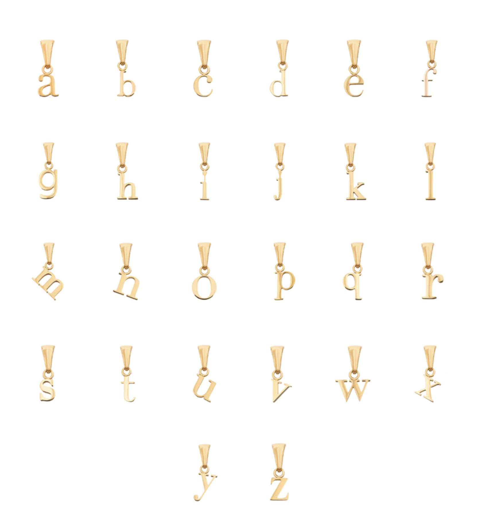 Céleste Necklace Letter Charm 18K Gold - 6