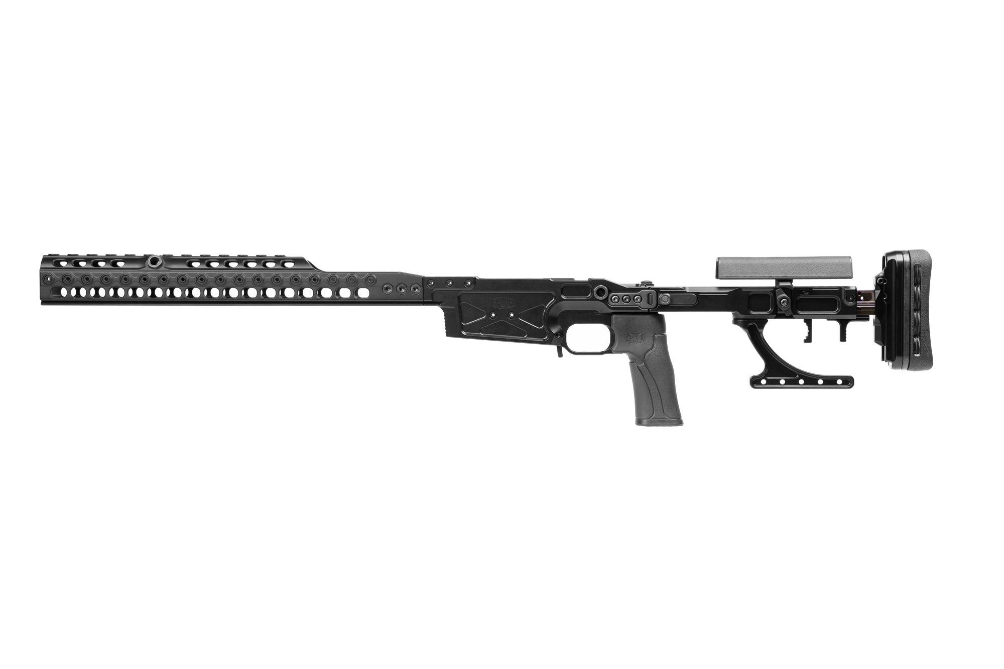 Spuhr Chassis Tikka T3/T3x SA, Black, 16" - 2