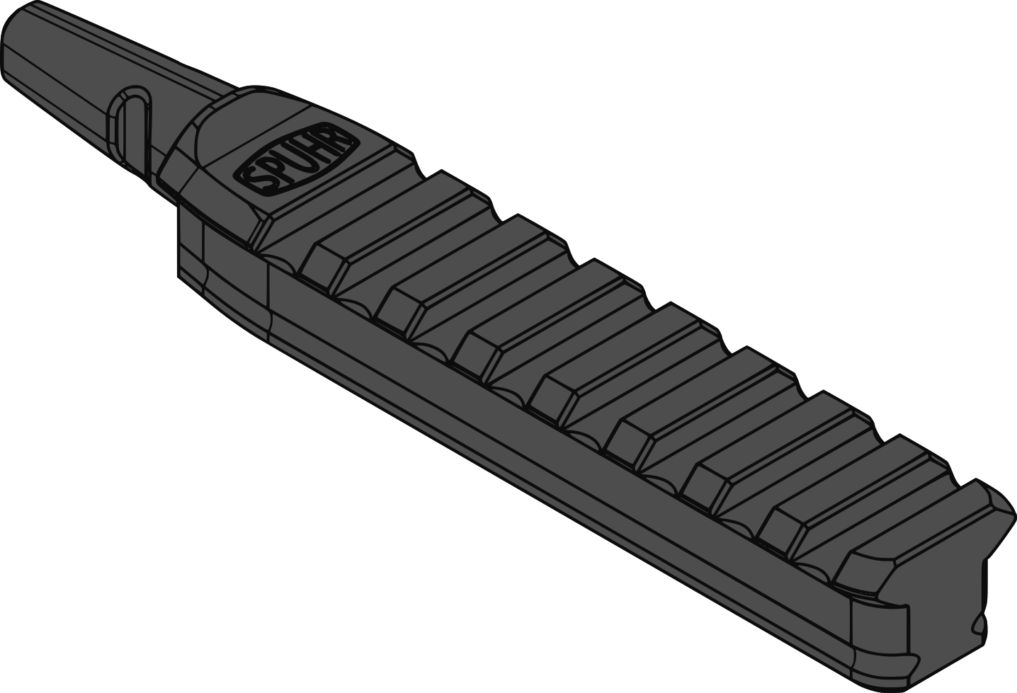 A-0229 Picatinny Rail 75 mm, RD/F