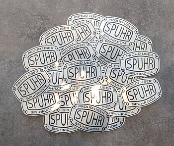 Spuhr Brushed Alloy Sticker