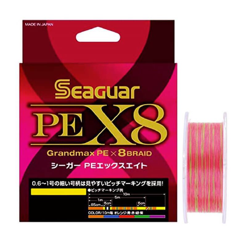 SEAGUAR GRANDMAX PE X8 MULTICOLOR 0,104mm
