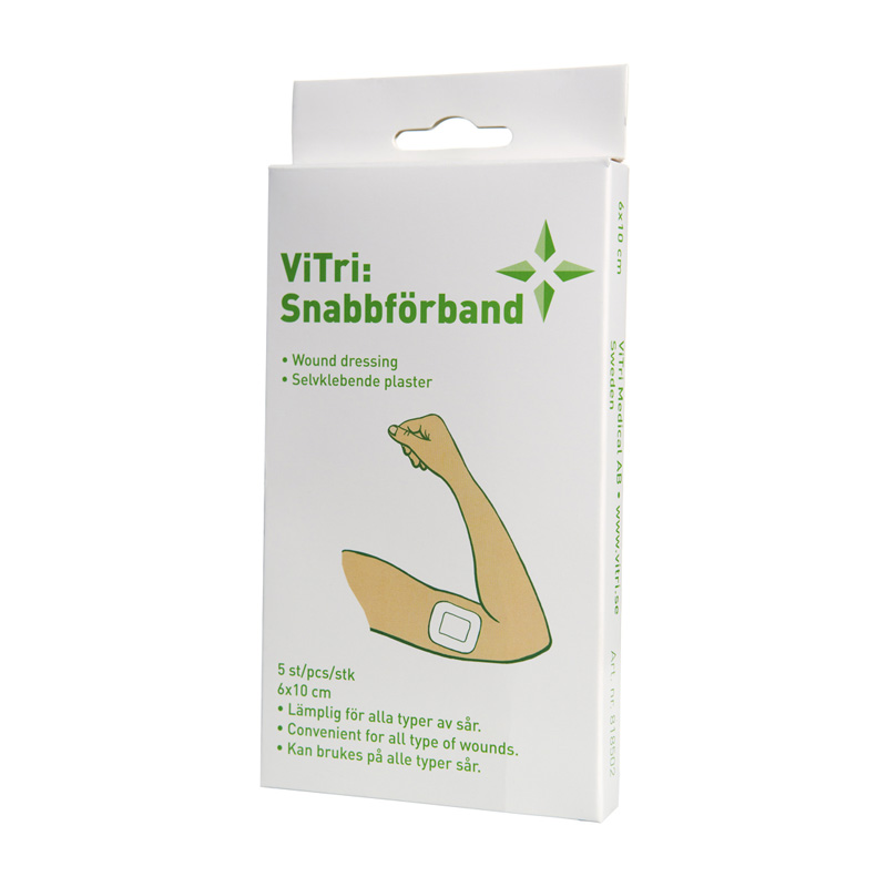 Snabbförband 6 x 10 cm 5 st, ViTri