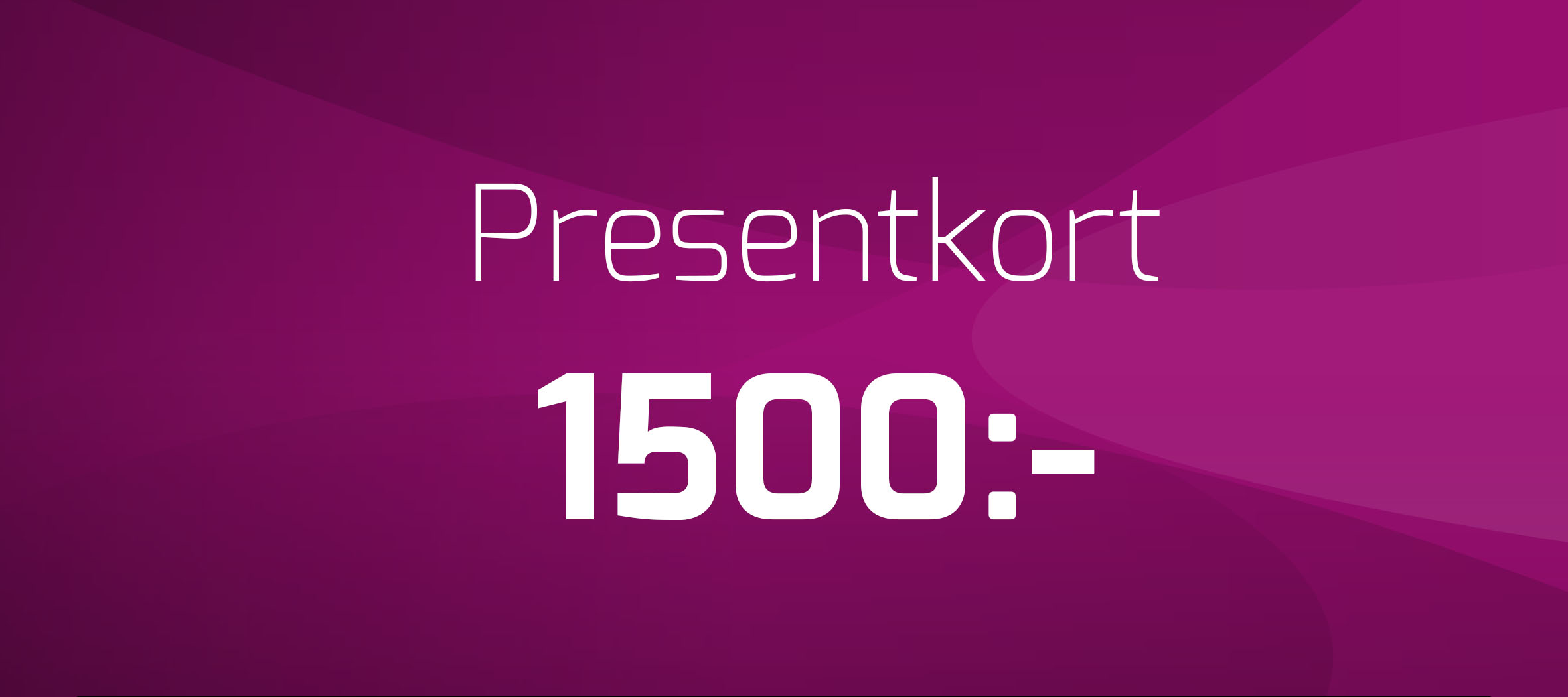 Presentkort, 1500 kr