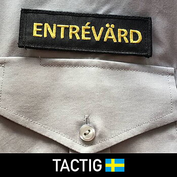 Entrévärd Bröstemblem, broderat, Tactig