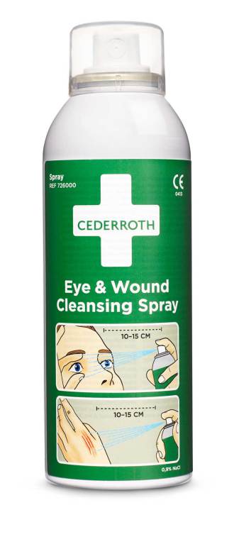 Ögon- och sårtvättsspray, Cederroth