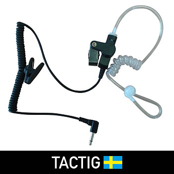 Slangheadset för monofon 2,5 mm, Tactig