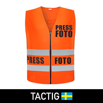 Reflexväst 'Press & Foto', Tactig