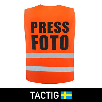 Reflexväst 'Press & Foto', Tactig