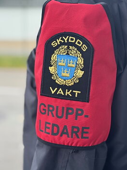 Skyddsvakt Armbindel Röd Gruppledare, Tactig