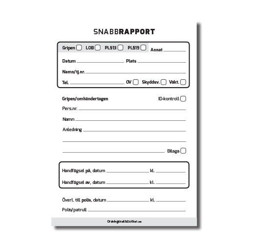 Snabbrapport, Fängsel, A6