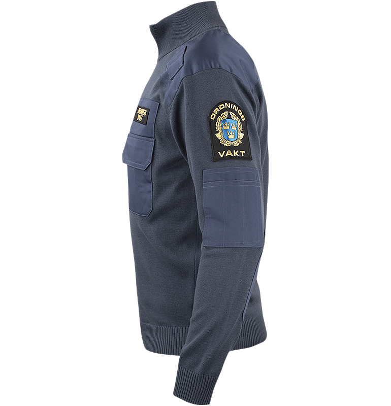 OV Natotröja med ½ zip & krage, Texstar Security - 3