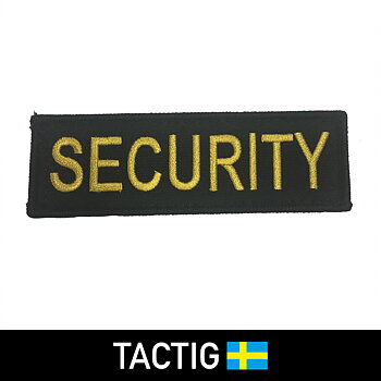 Security Bröstemblem, broderat, Tactig