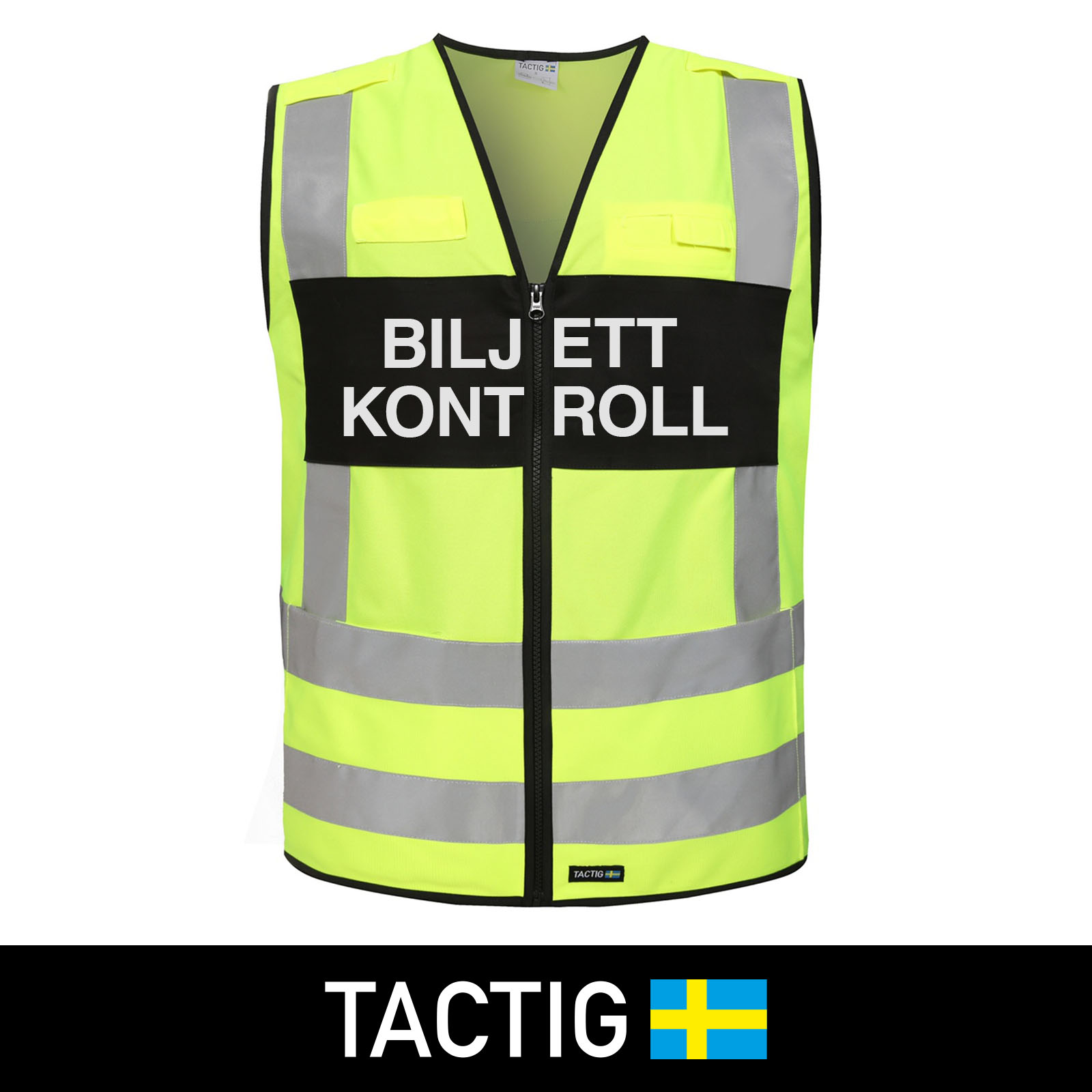 Reflexväst 'Biljettkontroll' Klass 2, Tactig