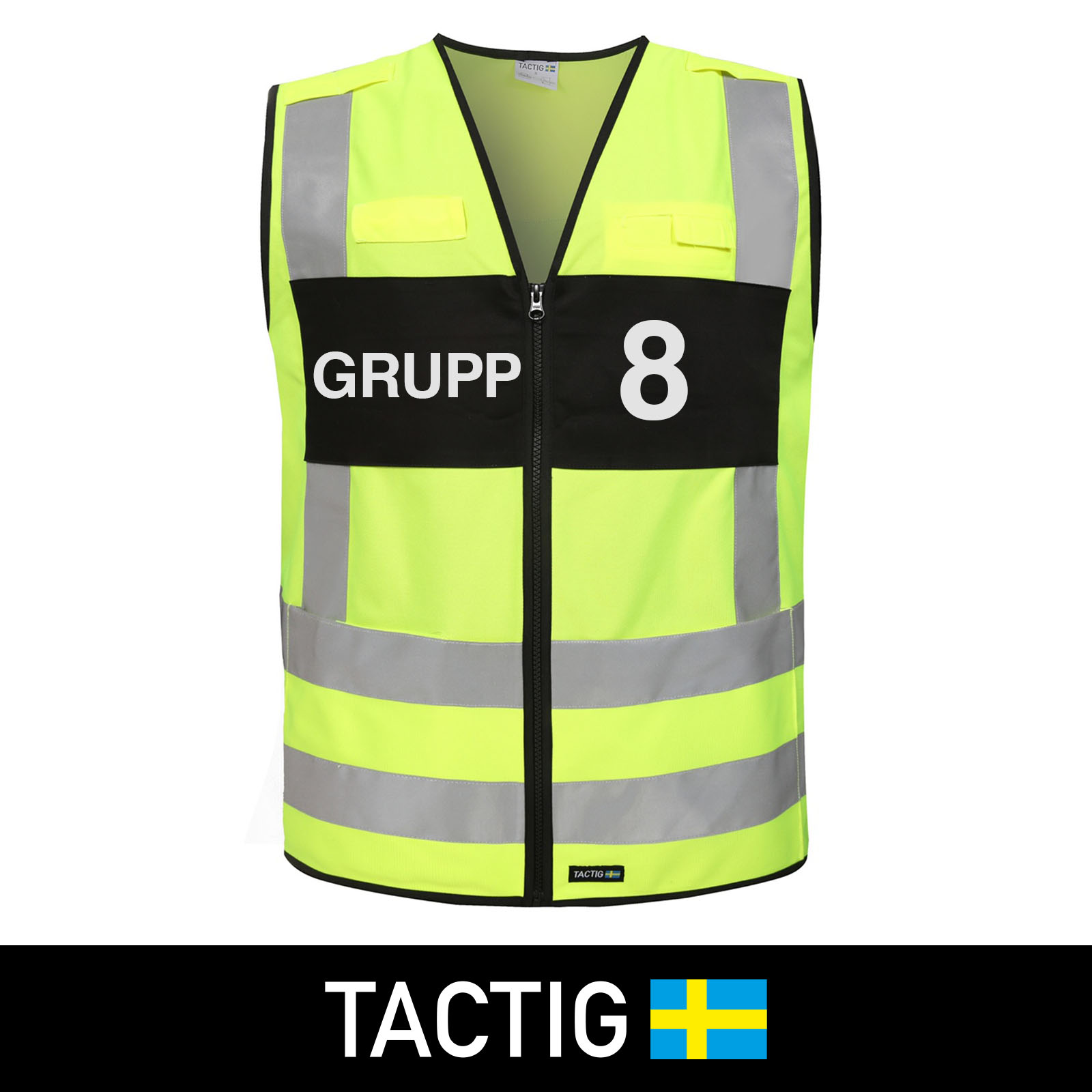 Reflexväst 'Grupp 1-10' Klass 2, Tactig - 8