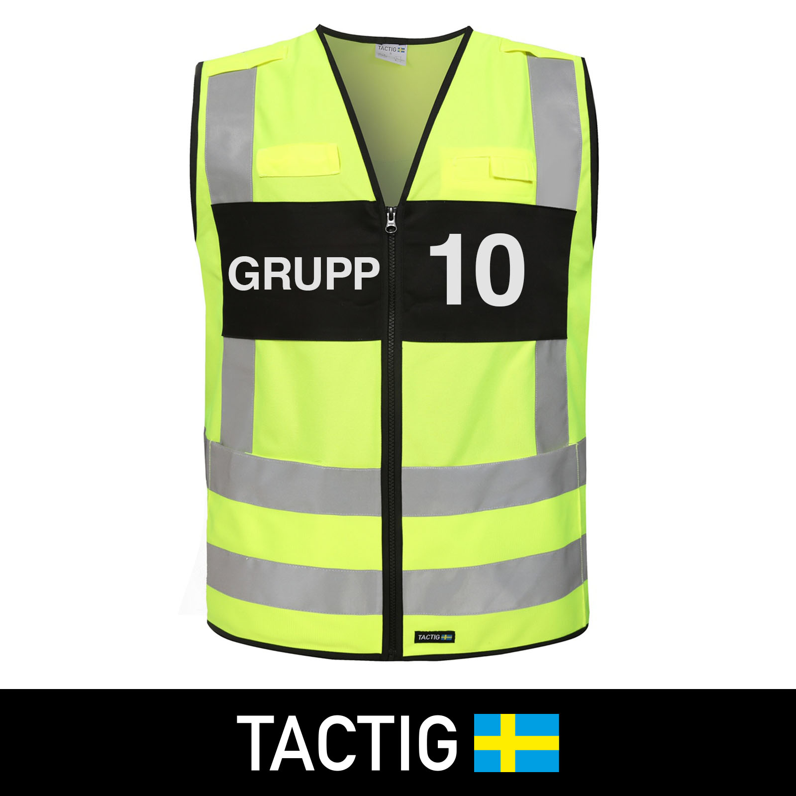 Reflexväst 'Grupp 1-10' Klass 2, Tactig - 10
