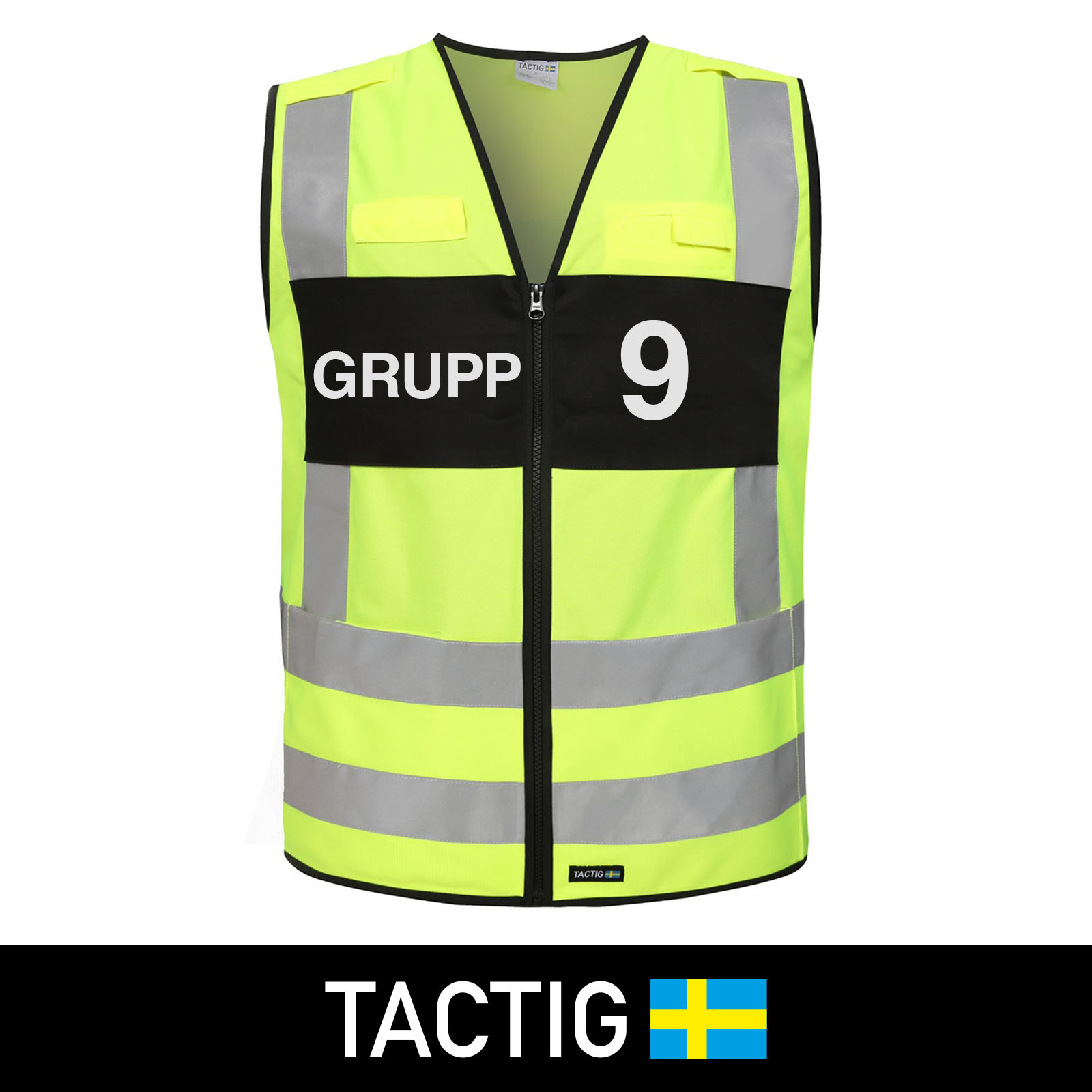 Reflexväst 'Grupp 1-10' Klass 2, Tactig - 9