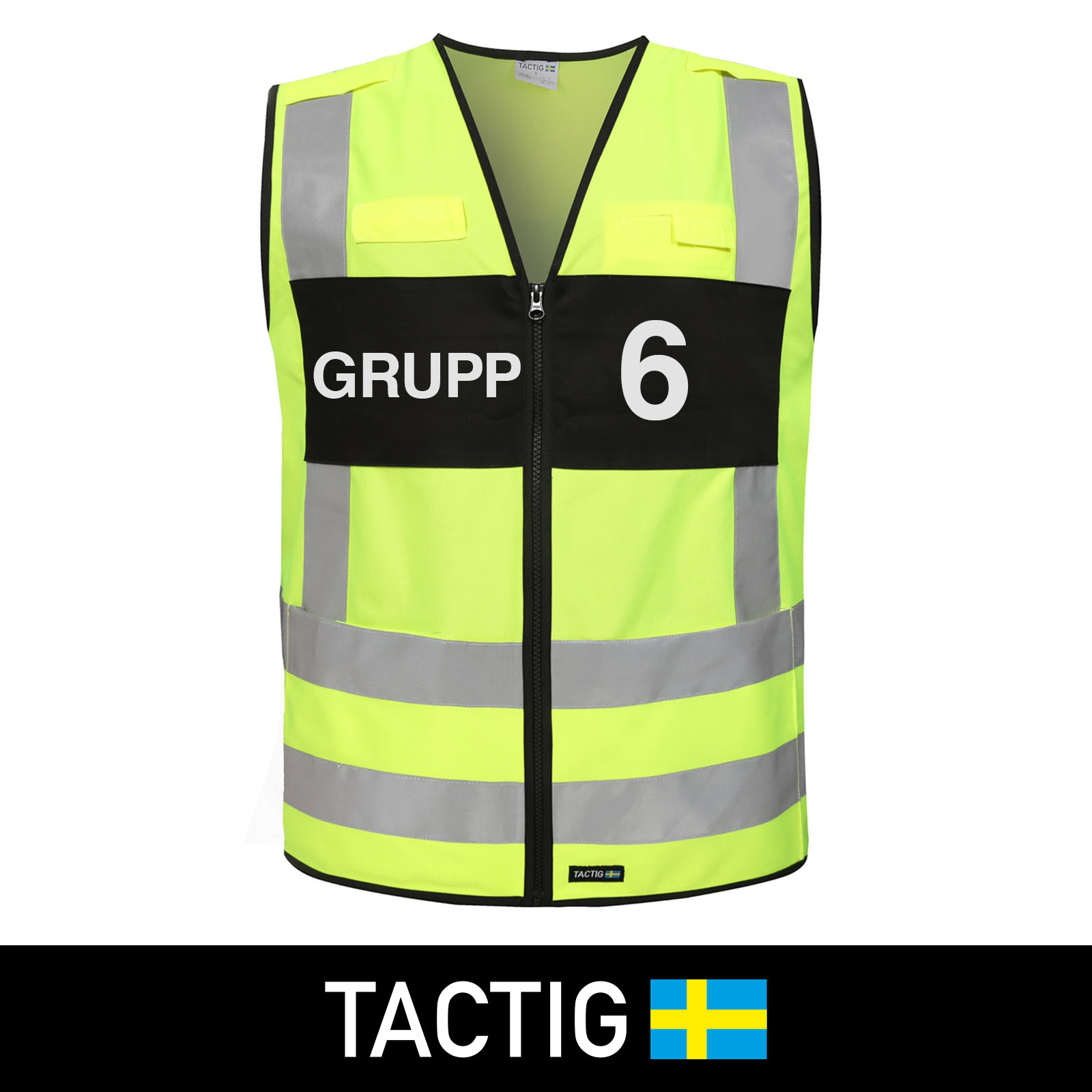 Reflexväst 'Grupp 1-10' Klass 2, Tactig - 6