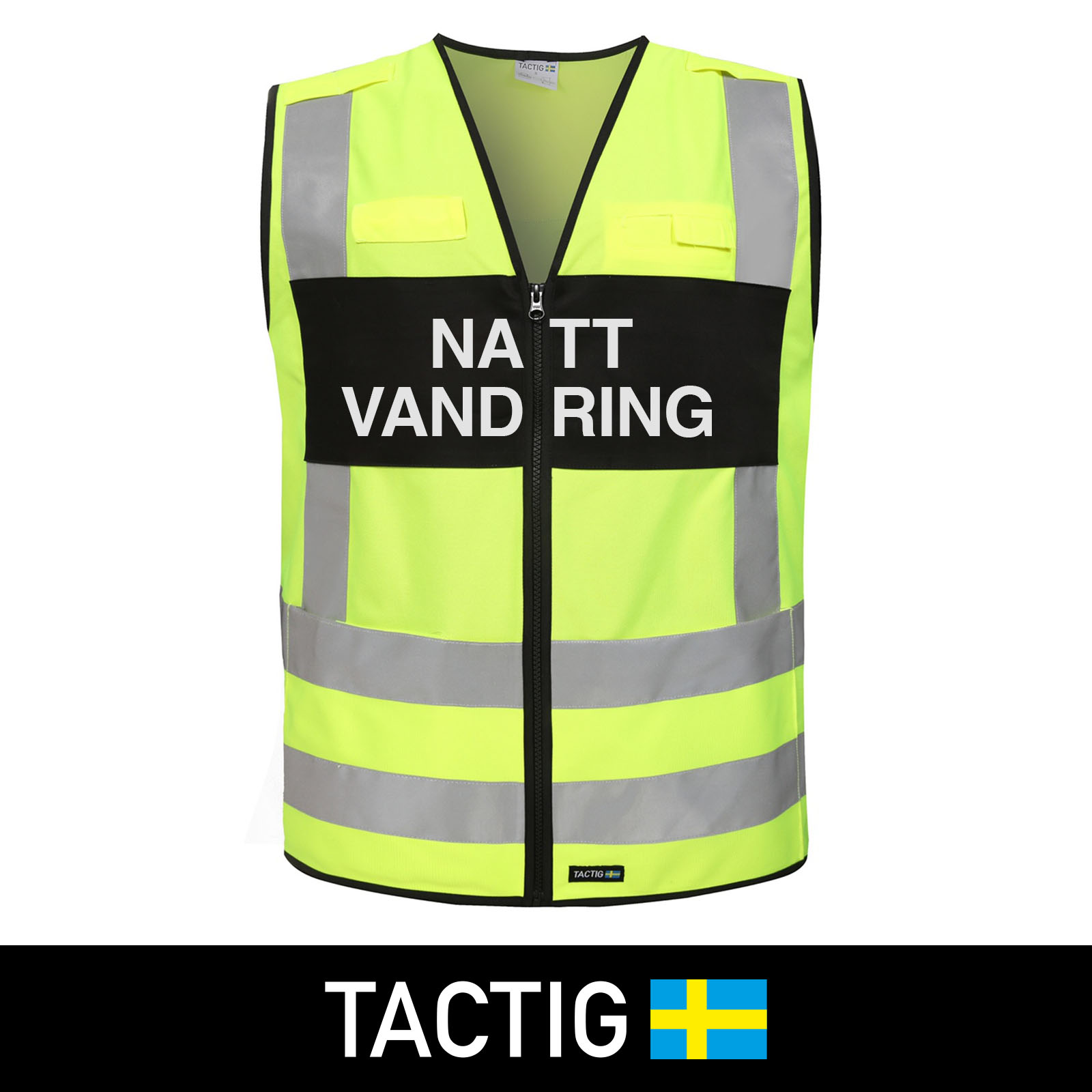 Reflexväst 'Nattvandring' Klass 2, Tactig