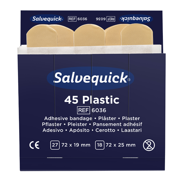 Plåsterrefill plastplåster, 6 st, Salvequick