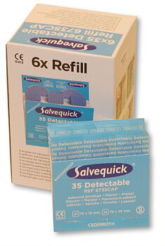 Plåsterrefill blå, 6 st, Salvequick
