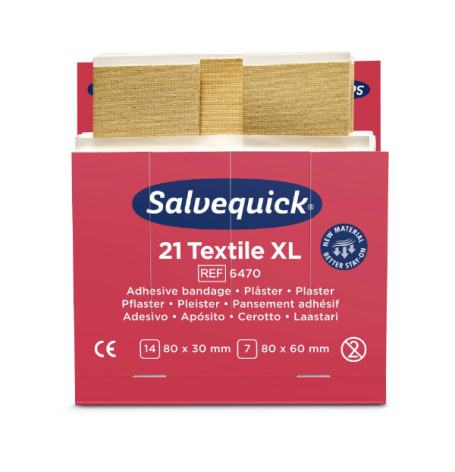 Plåsterrefill textil XL, 6 st, Salvequick