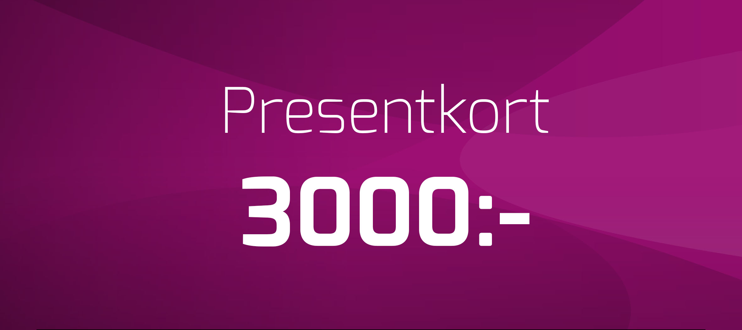 Presentkort, 3000 kr