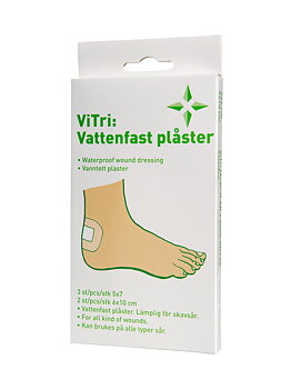Vattenfast plåster/skavsårsplåster 5 st, ViTri