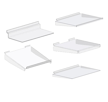 Hyllor för spårpanel