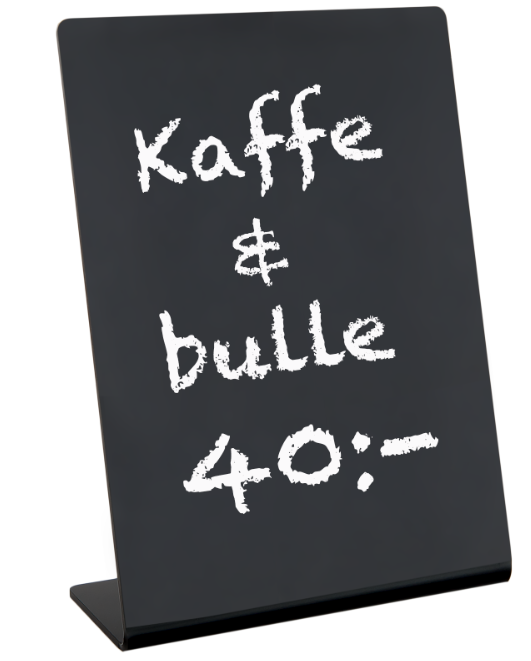 Griffelskylt lutande akryl A7-A4 - 3