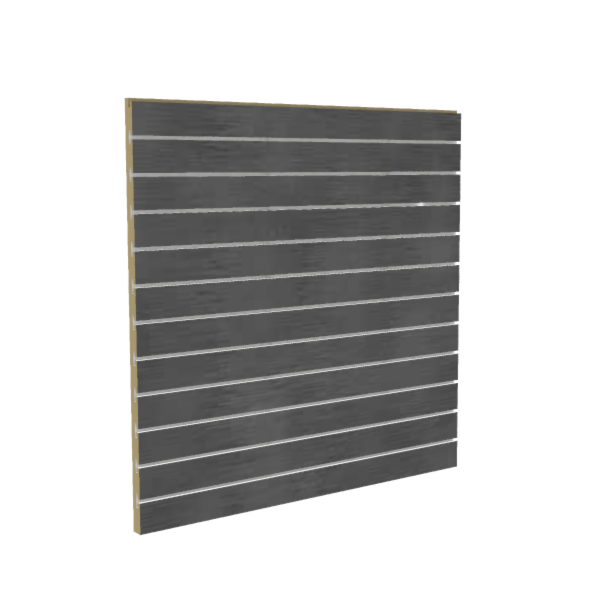 Spårpanel 1200x1200mm Svart/Grå/Ek/Valnöt. Svensk tillverkad! - 3