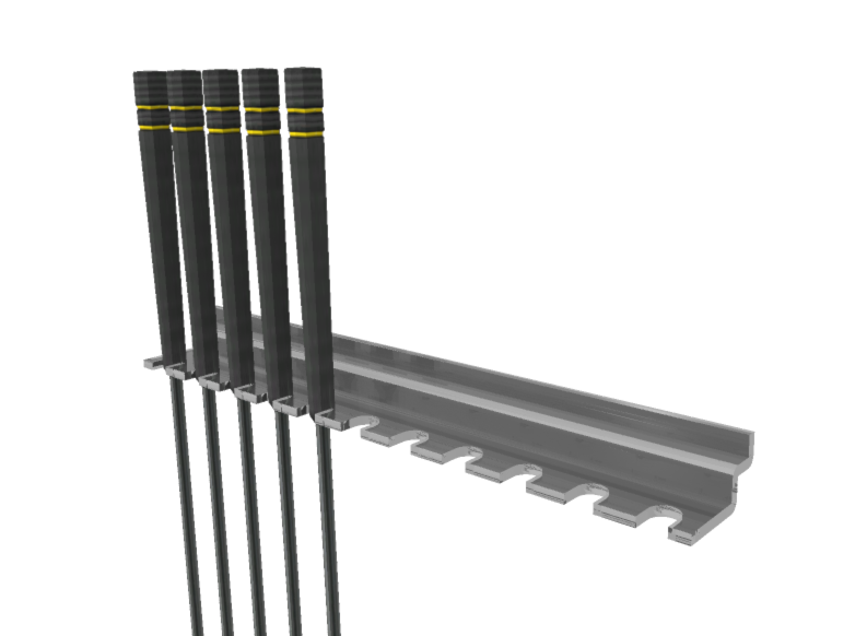 Golfklubbhållare för spårpanel - 2