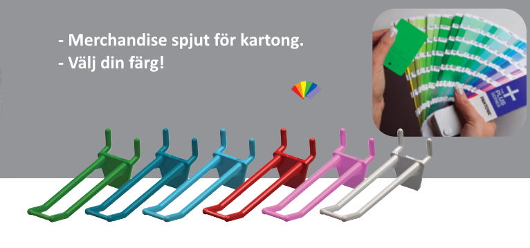 Merchandise spjut för kartong - Välj färg!