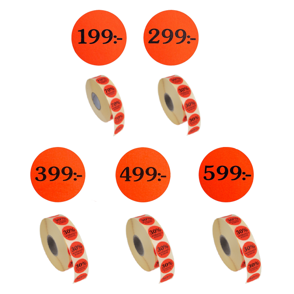 Etikett 199:-, 299:-, 399:-, 499:- och 599:-