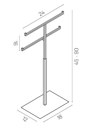 T-ställ för bord - dubbelarm - Exklusiv - 3