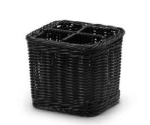 Kostrottingkorgar svarta för bestick - 4