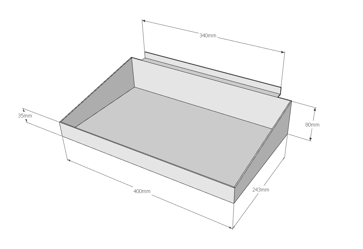 Rakhylla med kanter - stor - 4