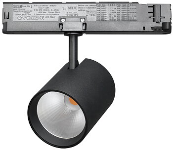 Slim + LED 23W, 2750lm - Svart
