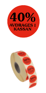 Etikett 20, 25, 30, 40, 50 och 70% - 5