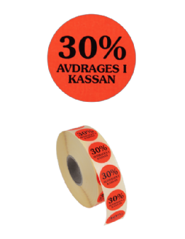 Etikett 20, 25, 30, 40, 50 och 70% - 4