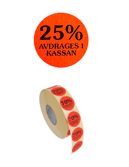 Etikett 20, 25, 30, 40, 50 och 70% - 3
