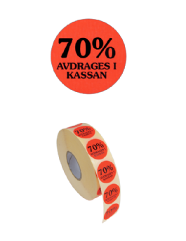 Etikett 20, 25, 30, 40, 50 och 70% - 7