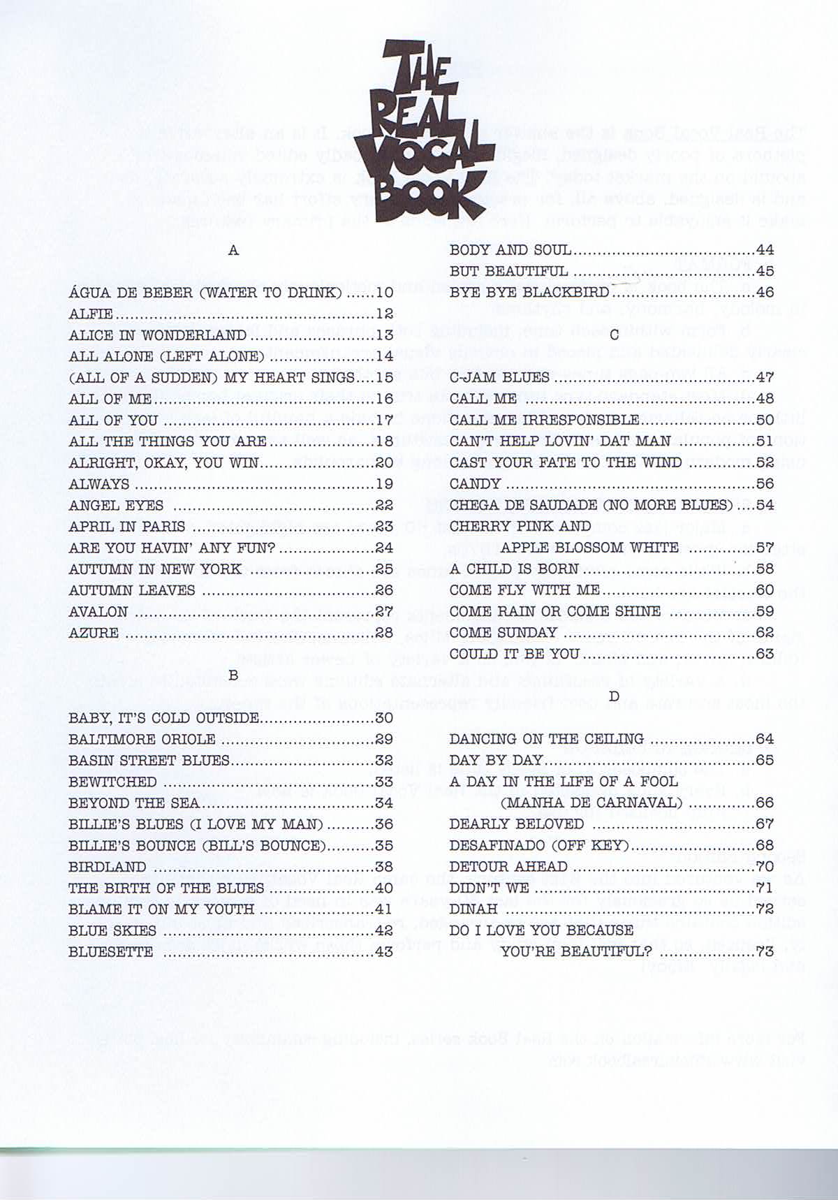 The Real Vocal Book, High Voice - Volume 1 - 2