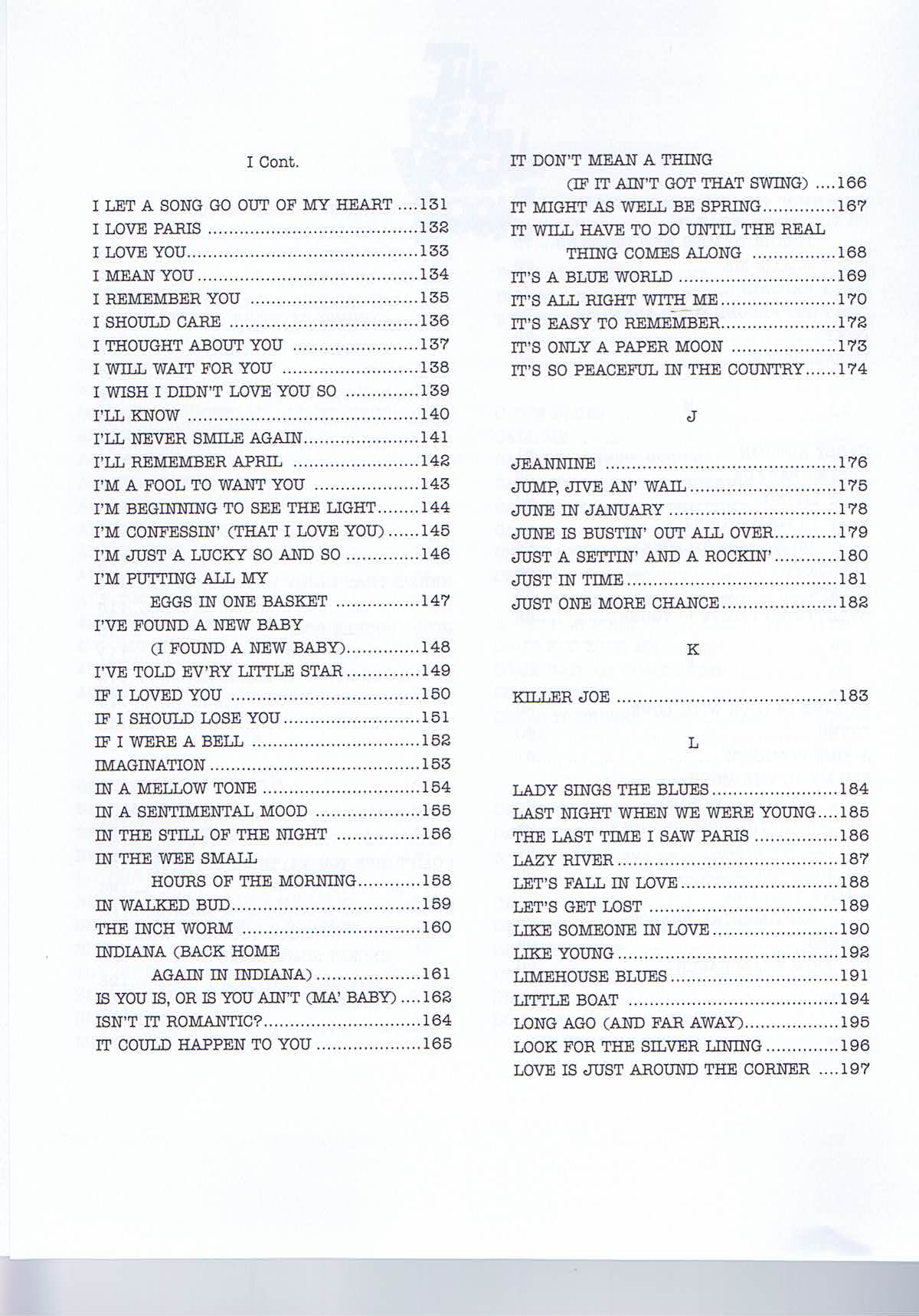 The Real Vocal Book, High Voice - Volume 1 - 4
