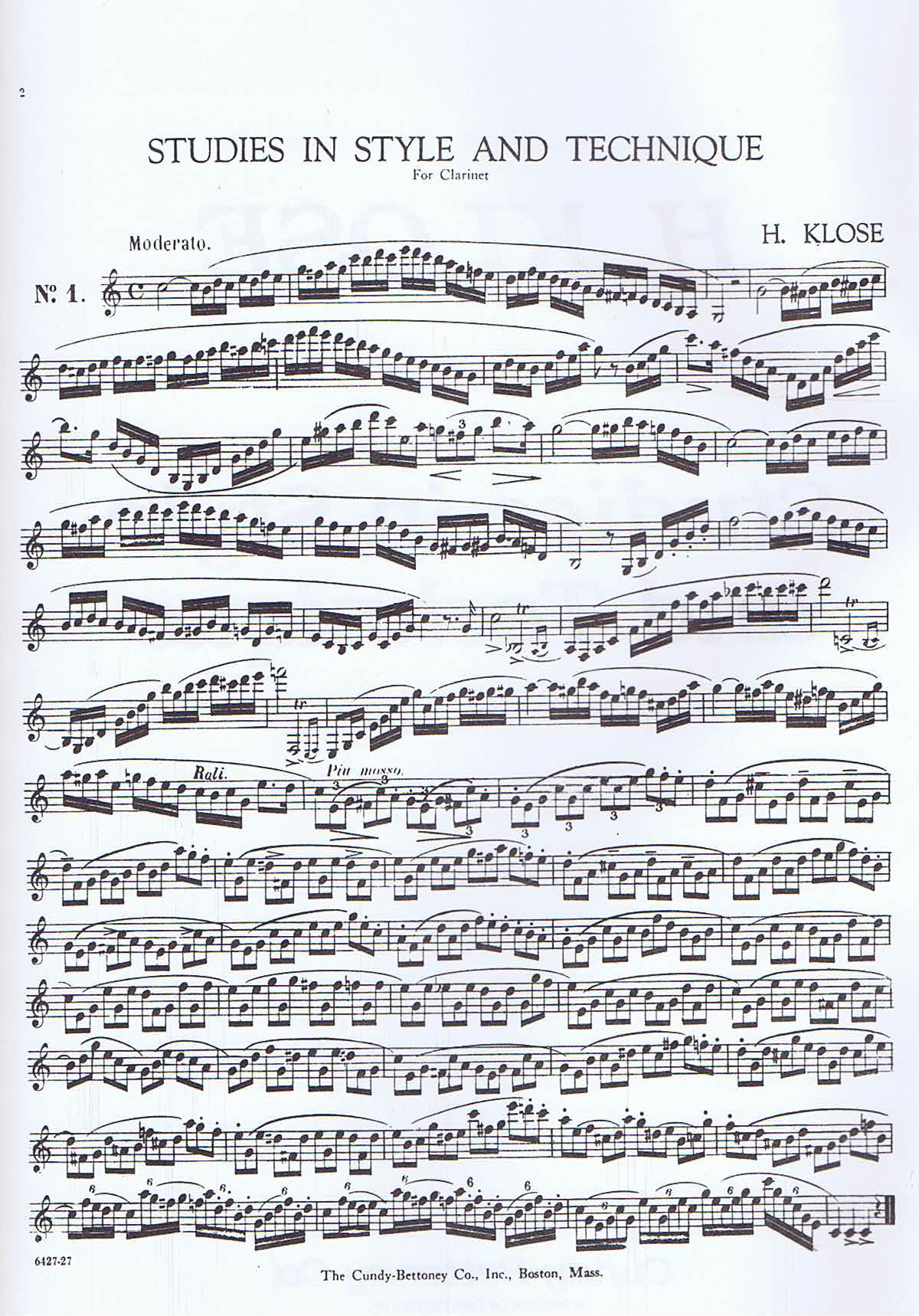 H. Klose - Studies in Style and Technique - 2