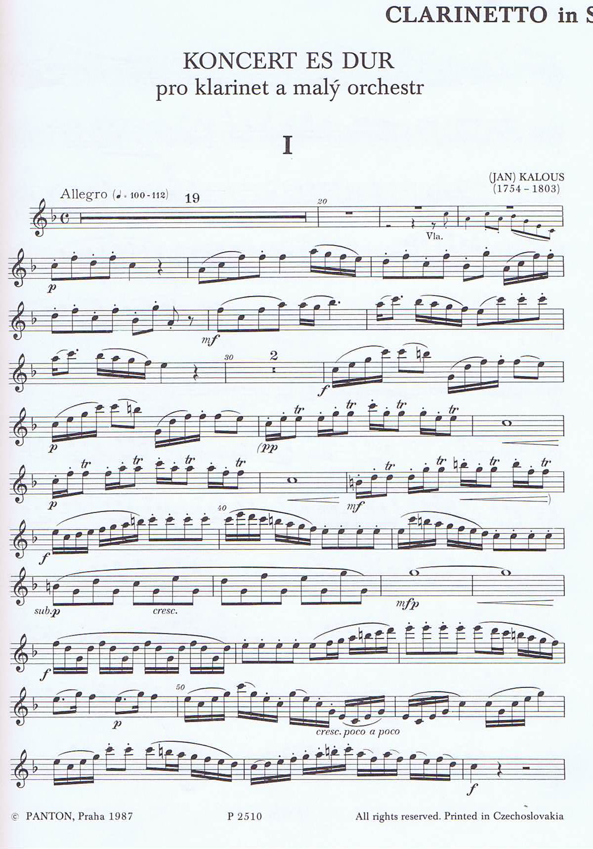 Jan Kalous - Koncert Es Dur - 3